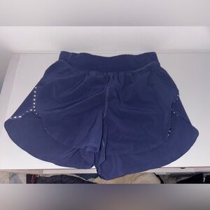 Lululemon navy fast and free shorts 3”